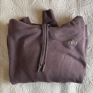 ALO Yoga Mauve Hoodie (ALO color: Raisinette)